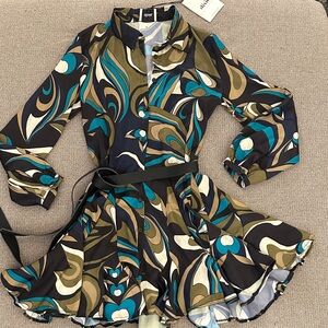 Stylish Multicolor Patterned Dress